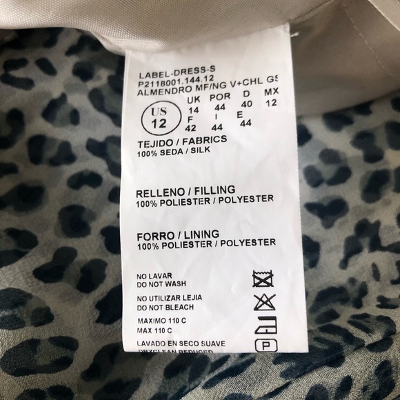 PRONOVIAS | Almendro Animal Print Mermaid Grecian Silk Gown Sz 12 - Picture 6 of 7